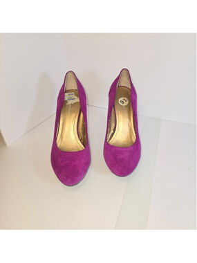 Women's BCBGeneration Purple Suede Heels Size 9.5